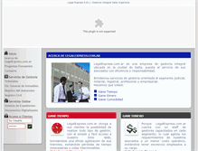 Tablet Screenshot of legalexpress.com.ar